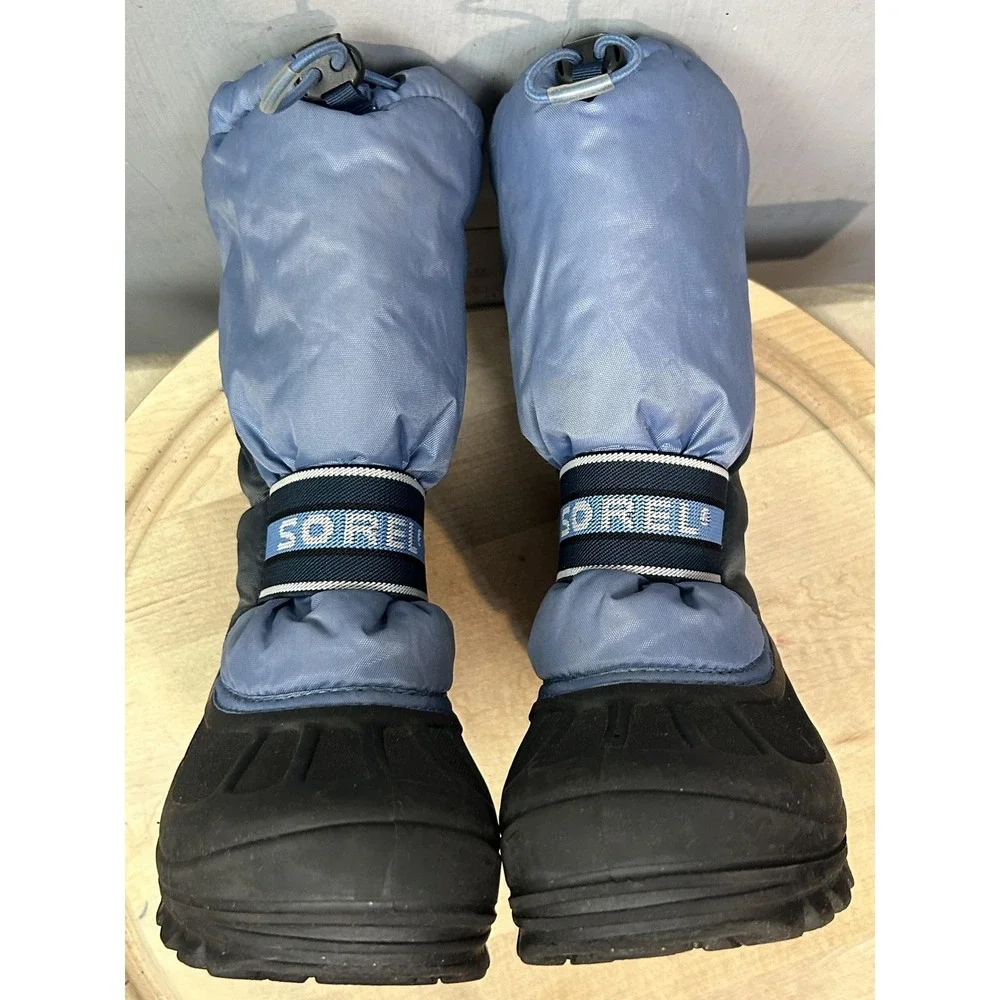 Sorel Boots‎ Youth Size 6 Blue Cub Winter Snow Insulated Waterproof NY1526-498